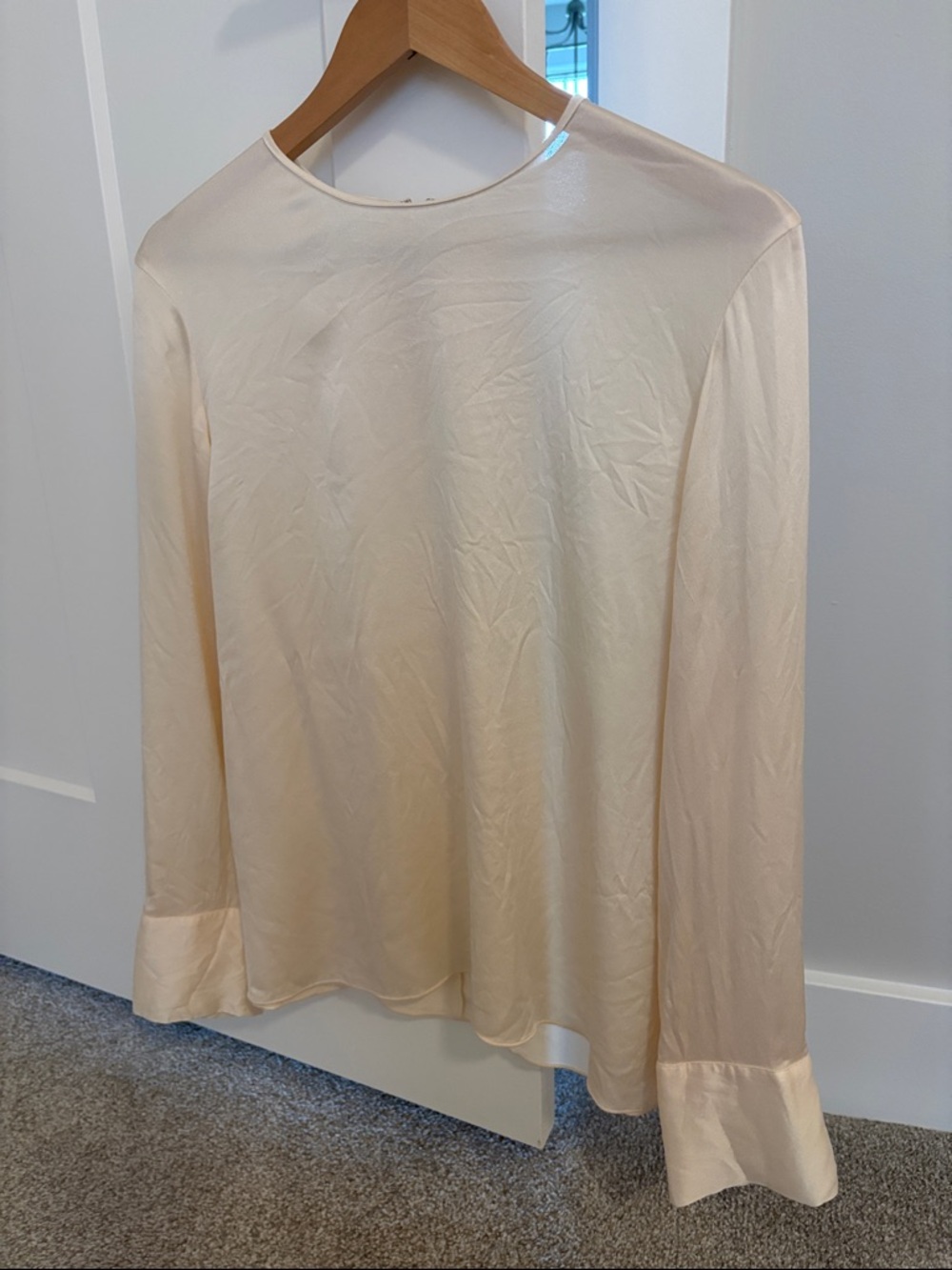 Vince Women's Long-Sleeve Blouse - Cream